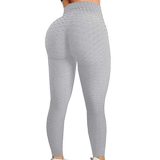 Textured Cropped Yoga Pants