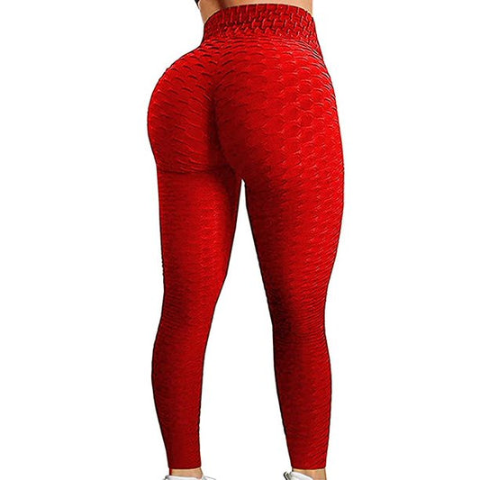 Textured Cropped Yoga Pants